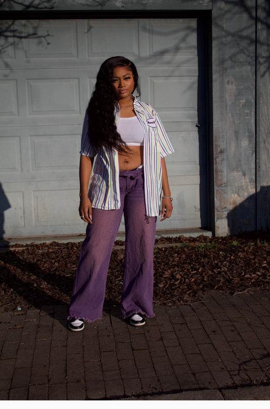 Mechanic Work Shirt "Mardi Gras"