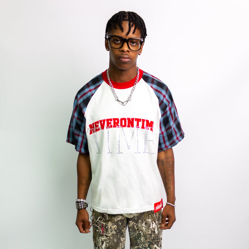 Signature Plaid Rhinestones Tee
