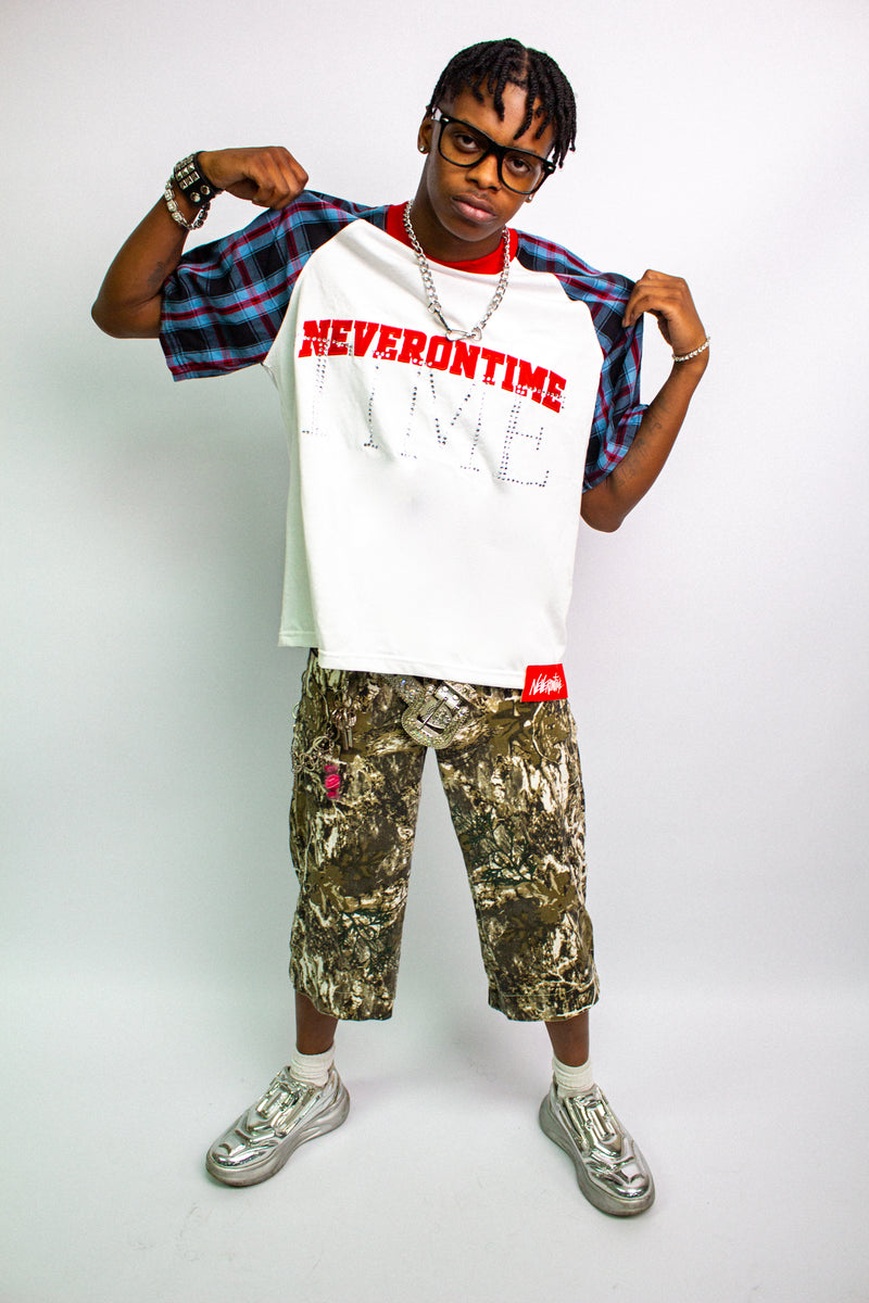 Signature Plaid Rhinestones Tee