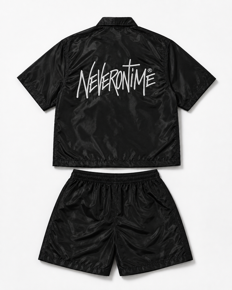 Black “Off The Clock” Short Set