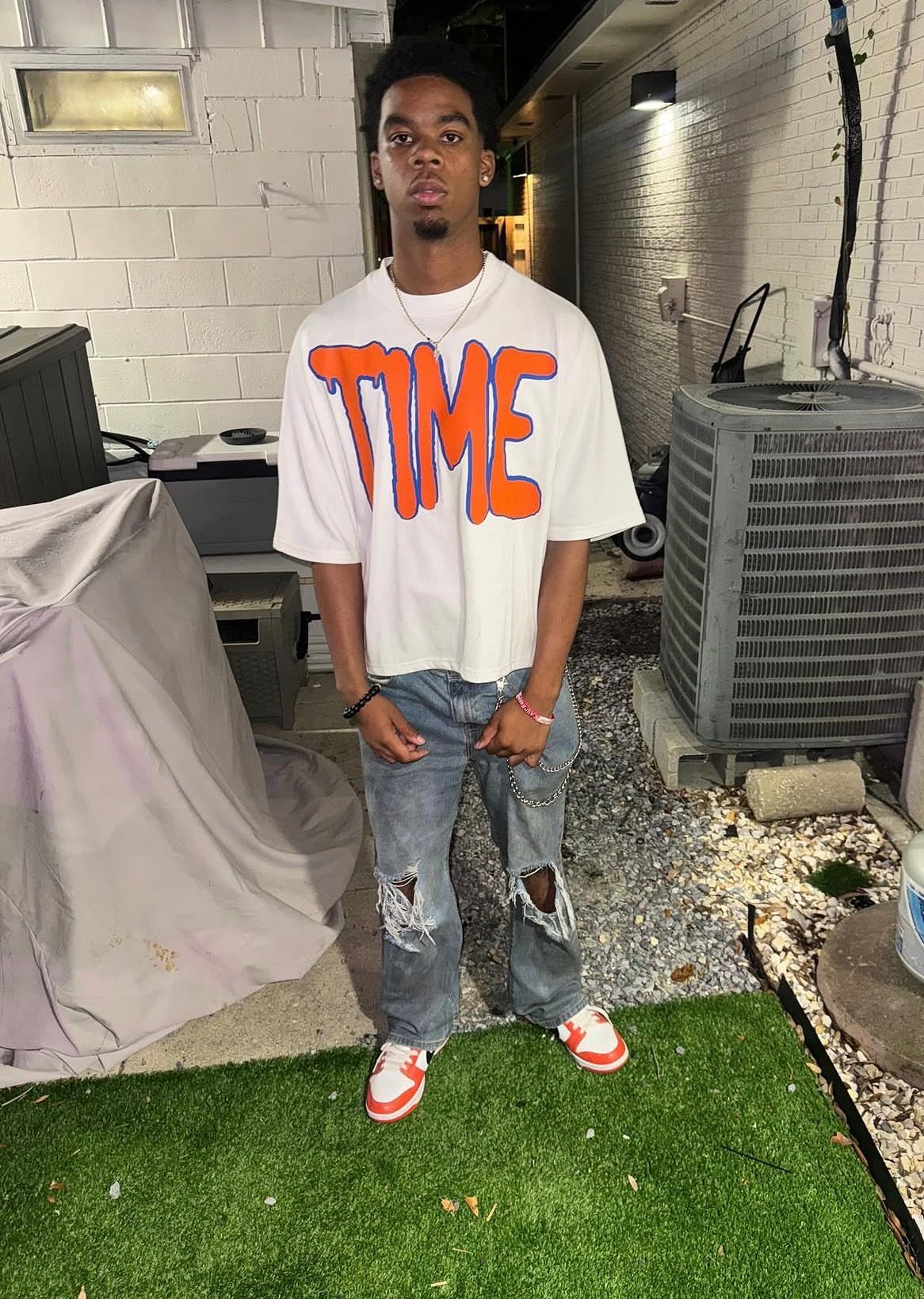 White Orange/Blue TIME