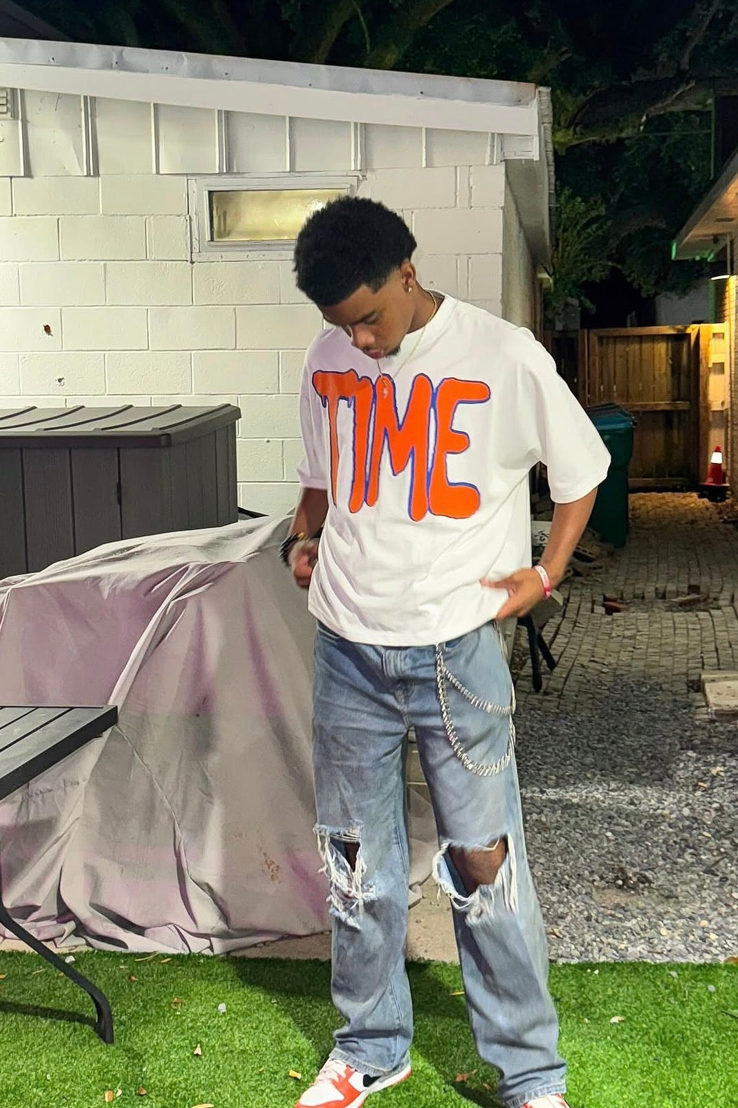 White Orange/Blue TIME