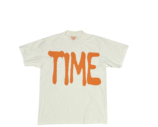 TIME Orange and Cream Tee UNCROPPED