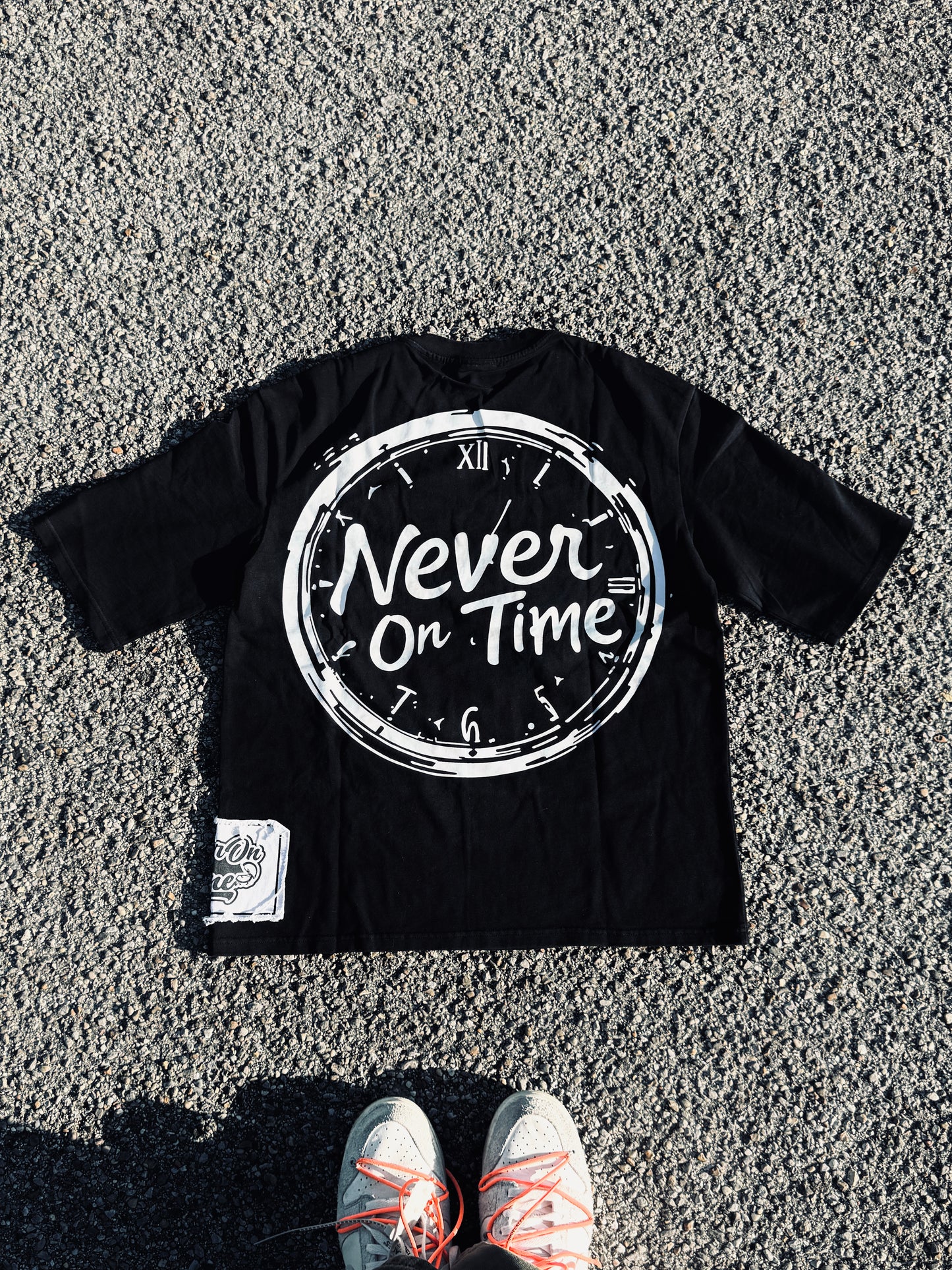Stitched in TIME TEE Black