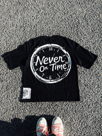 Stitched in TIME TEE Black